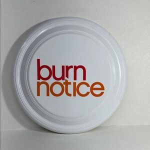 Burn Notice Logo 8” White Frisbee